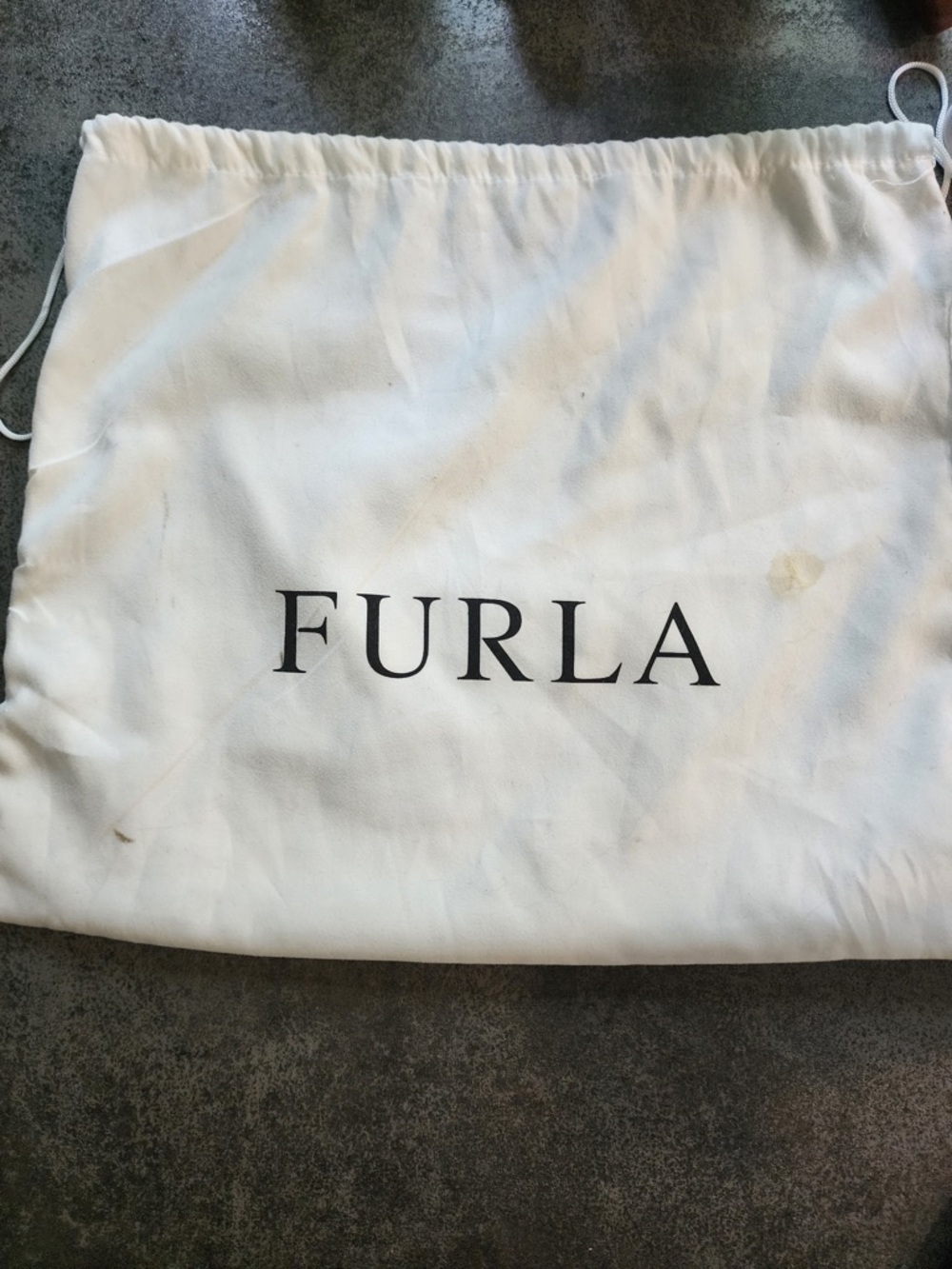 Furla Blue Faux Fur With Bonus colorful Butterfly Flap Crossbody - Picture 5 of 13
